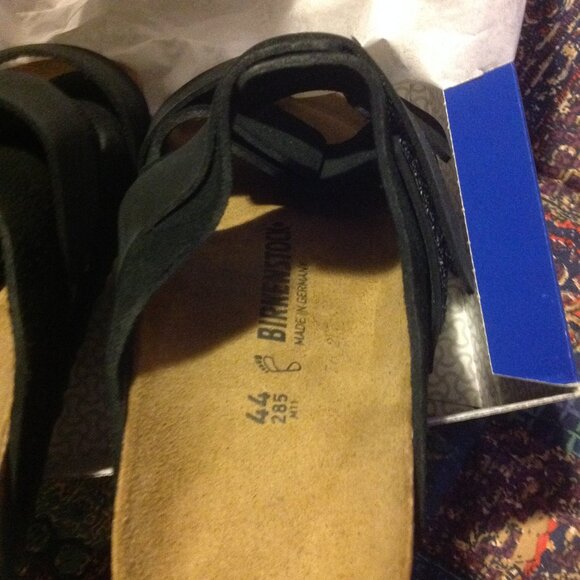 Birkenstock Men's Black Regular Fit Uji Slip On Sandals-USA size 11M- New in Box - Picture 6 of 10